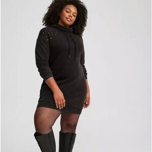 Black sweater dress skater style